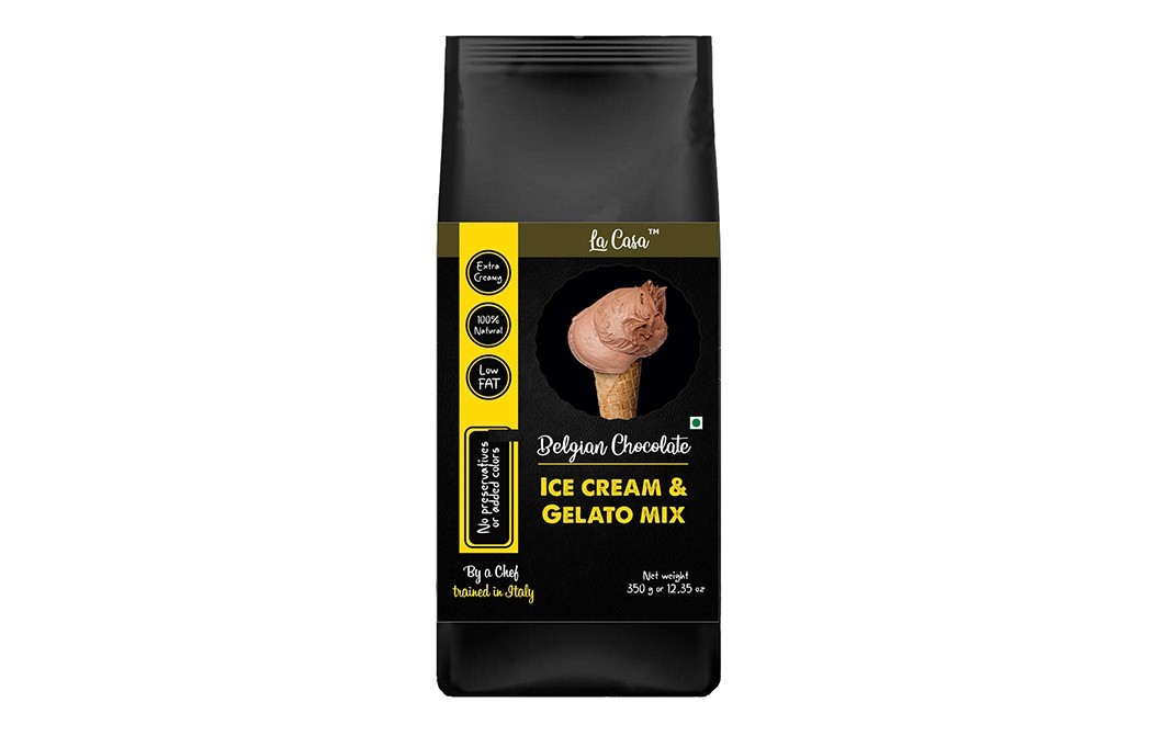 La Casa Belgian Chocolate Ice Cream & Gelato Mix-    Pack  350 grams
